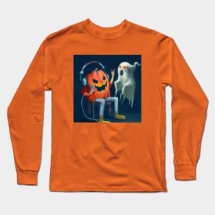 Pumpkin Rocker Impresses Ghost Long Sleeve T-Shirt